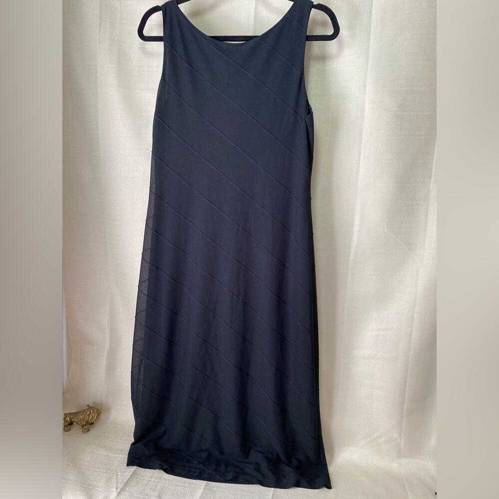 Catalyst Sleeveless Sheer and Lined Dress Black size 10